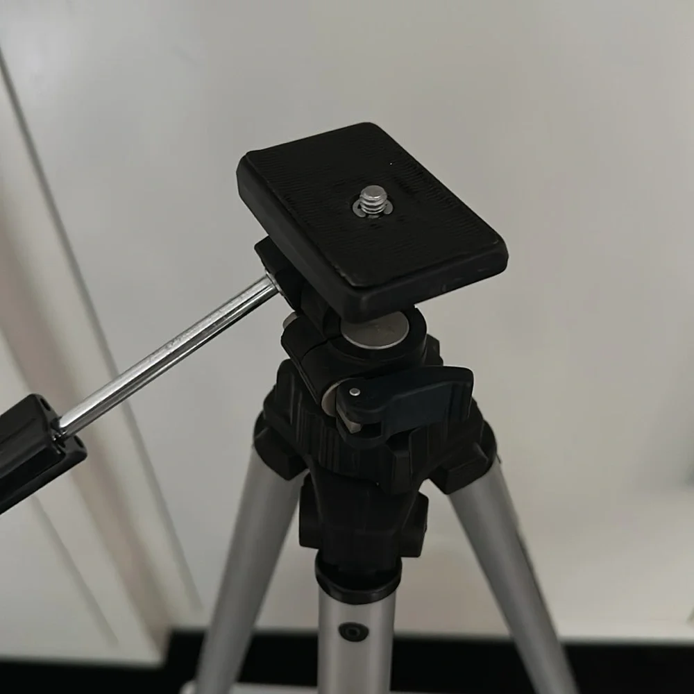 Silver Camera Tripod